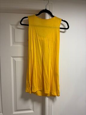 Love Moschino Sleeveless Yellow Women's Tank Top